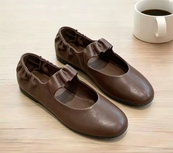 Grâce Ballerine Cuir